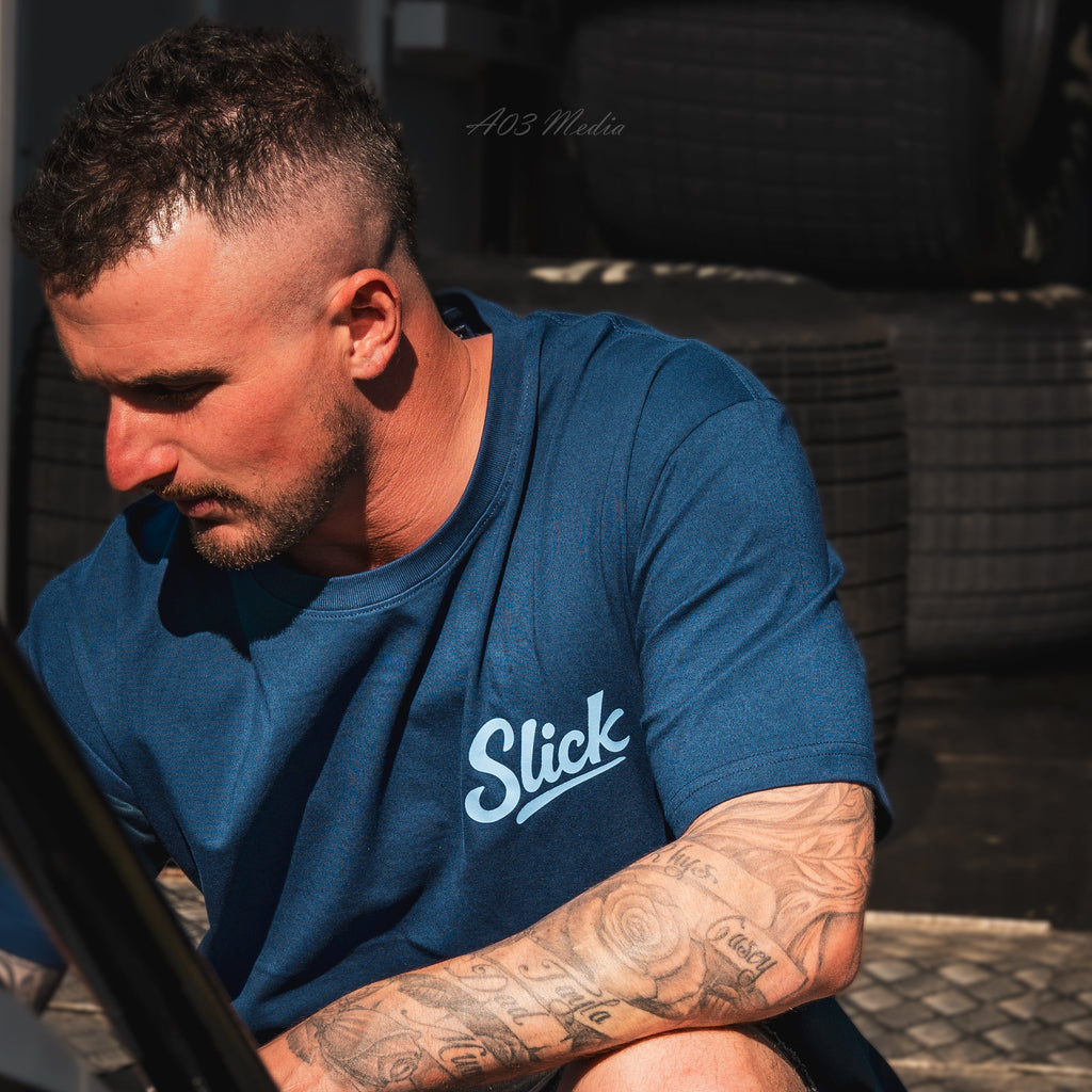 Slick Series Tee - Steel Blue