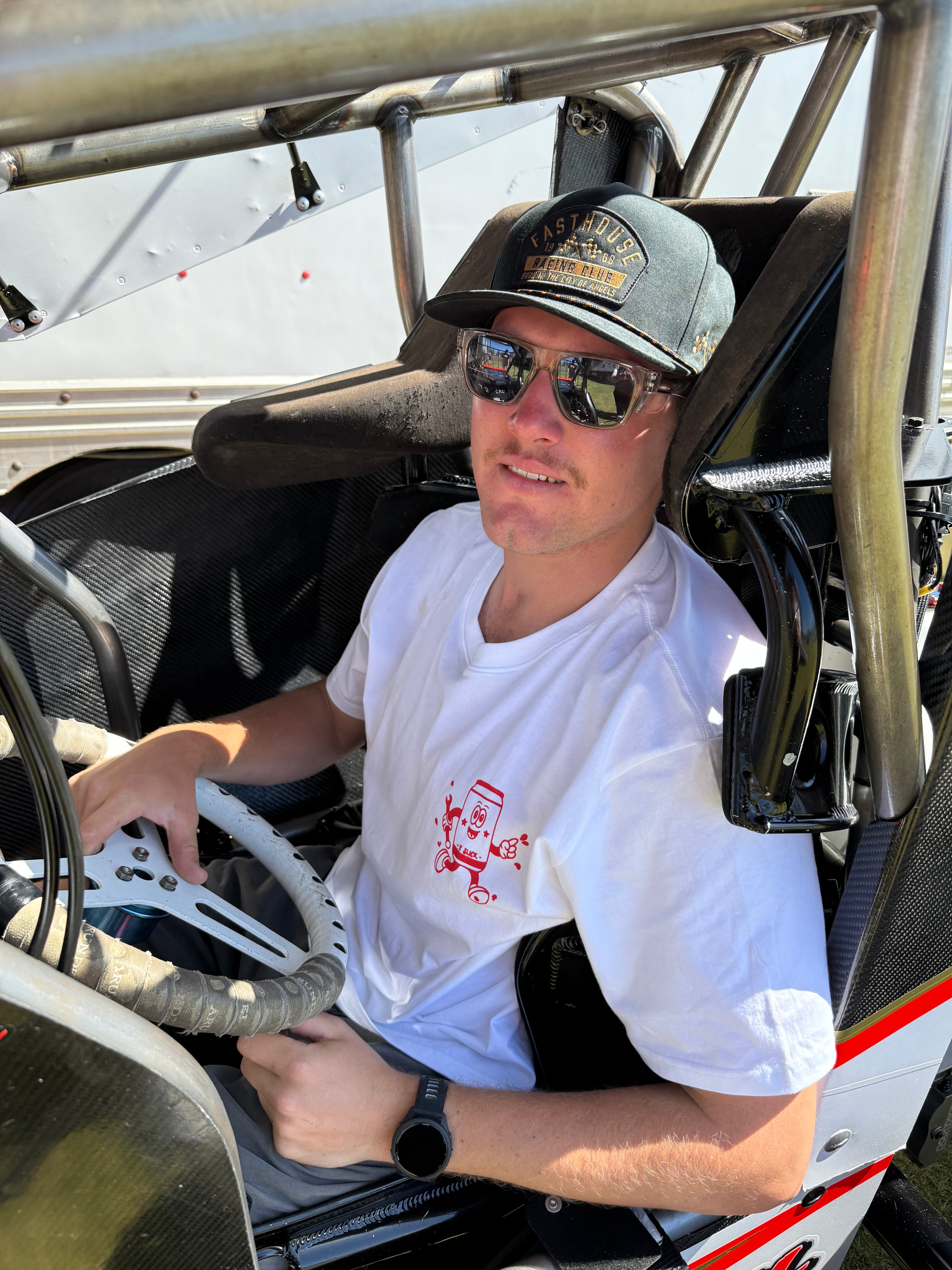 Neck Oil Tee - White